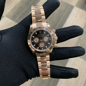 劳力士宇宙计型迪通拿系列m116505-0008黑盘手表
